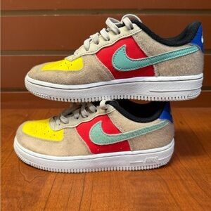 Nike Yellow and Blue Sneakers